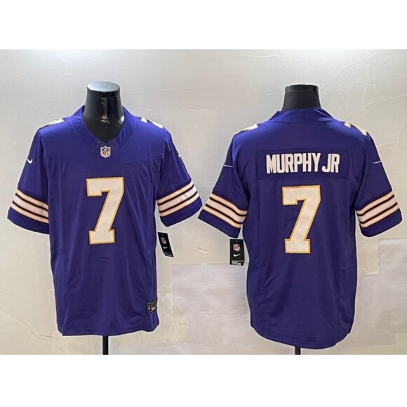 Mens Youths Kids Womens Byron Murphy JrPurple Vapor Stitched Jersey
